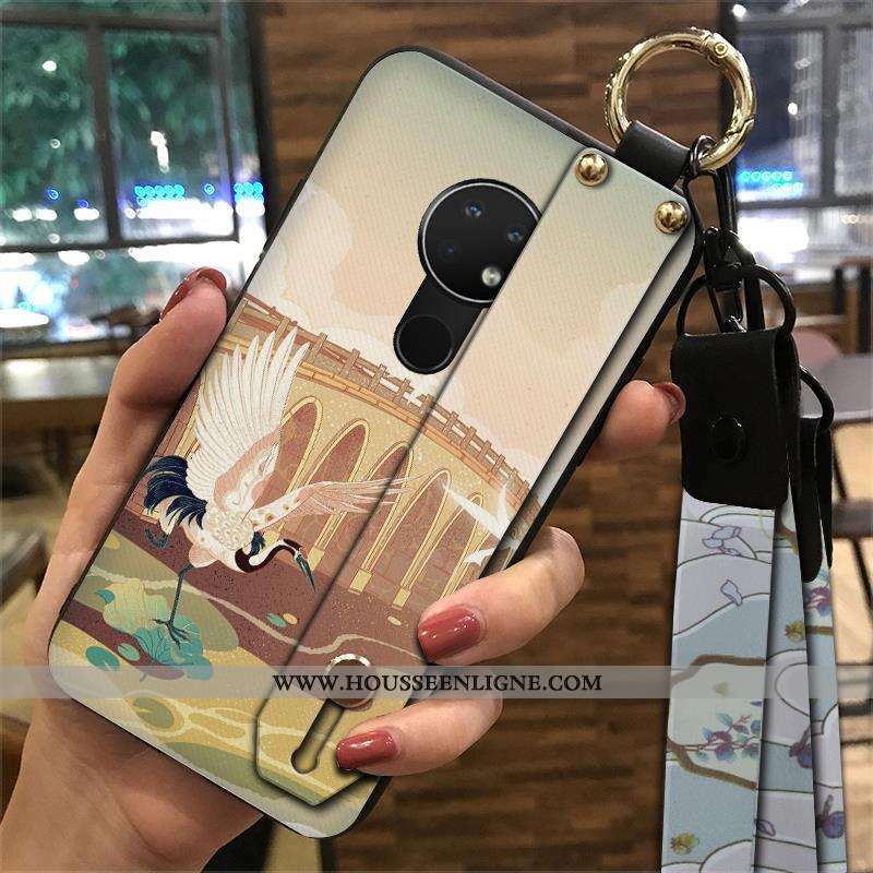Housse Nokia 7.2 Protection Ornements Suspendus Vent Palais Support Tendance Ethnique Rose