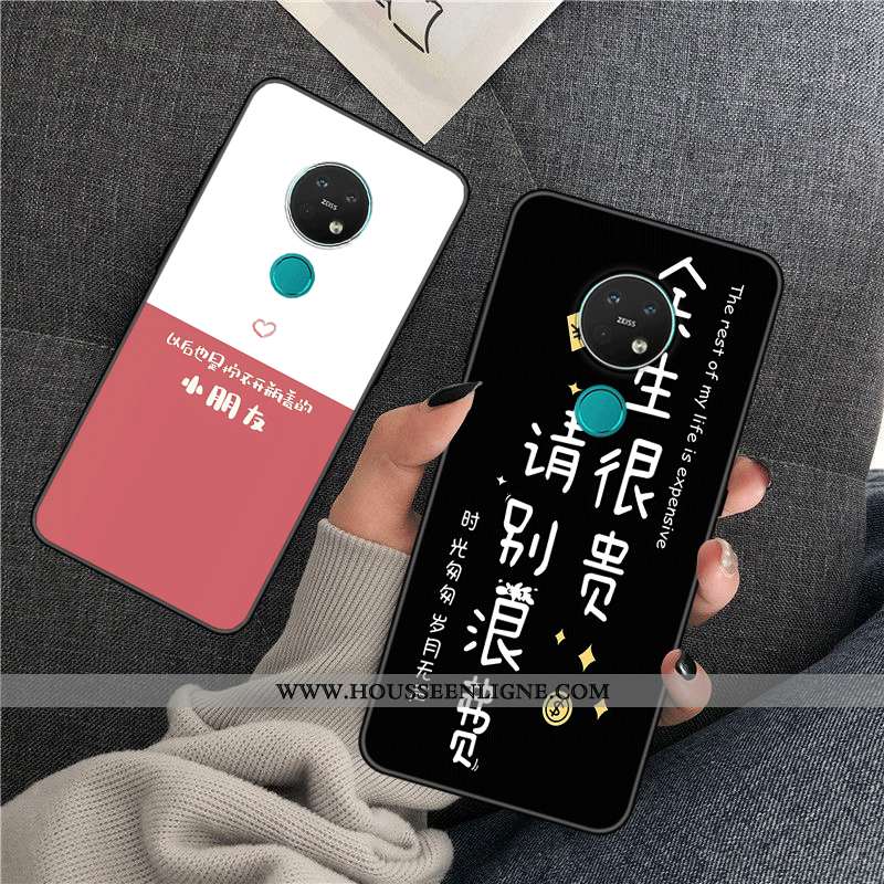 Housse Nokia 7.2 Protection Personnalité Silicone Créatif Personnalisé Incassable Étui Noir