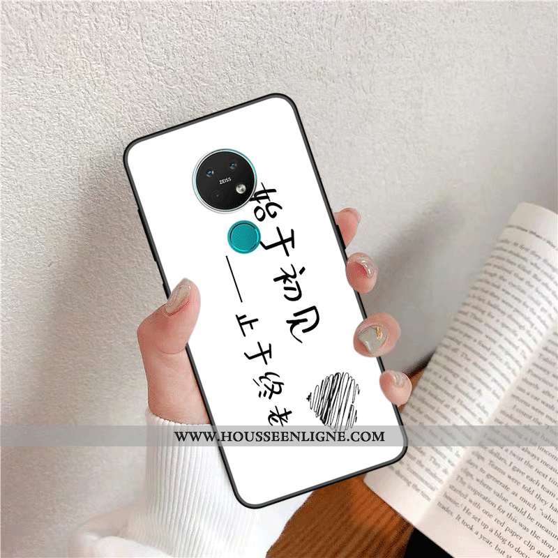 Housse Nokia 7.2 Protection Personnalité Silicone Créatif Personnalisé Incassable Étui Noir