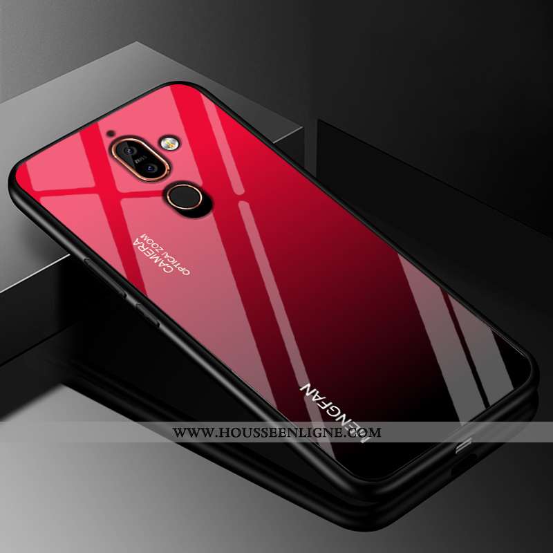 Housse Nokia 7 Plus Fluide Doux Silicone Coque Protection Difficile Créatif Étui Coloré