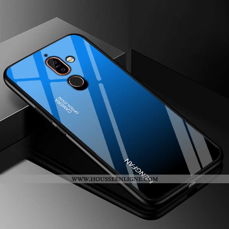 Housse Nokia 7 Plus Fluide Doux Silicone Coque Protection Difficile Créatif Étui Coloré