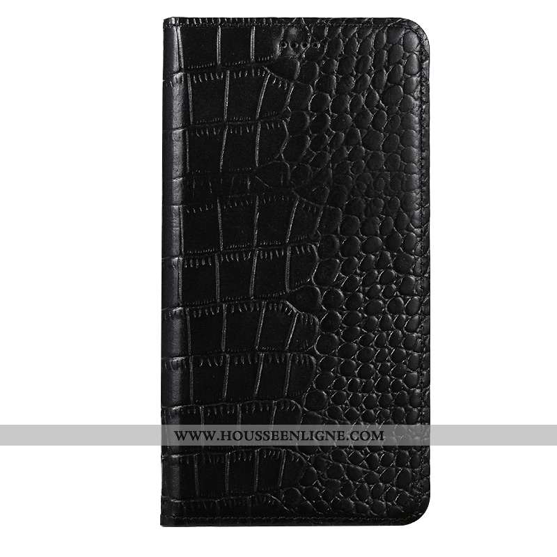 Housse Nokia 7 Plus Protection Cuir Véritable Étui Cuir Coque Téléphone Portable Rouge