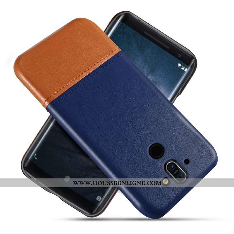 Housse Nokia 8 Sirocco Cuir Protection Étui Téléphone Portable Qualité Incassable Coque Noir