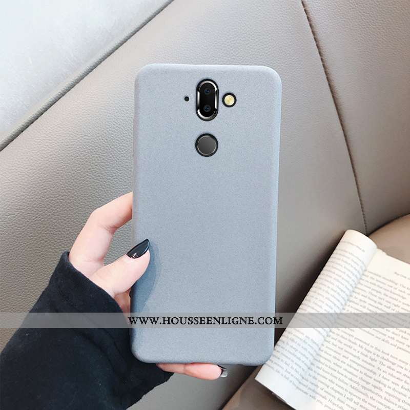 Housse Nokia 8 Sirocco Légère Fluide Doux Délavé En Daim Silicone Tendance Téléphone Portable Busine