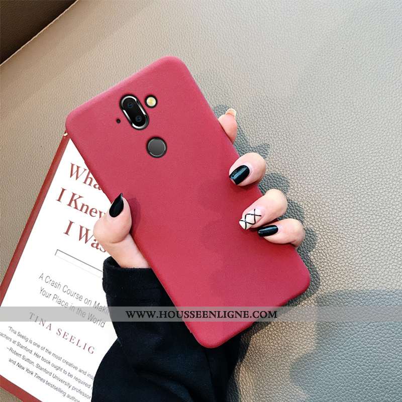 Housse Nokia 8 Sirocco Légère Fluide Doux Délavé En Daim Silicone Tendance Téléphone Portable Busine