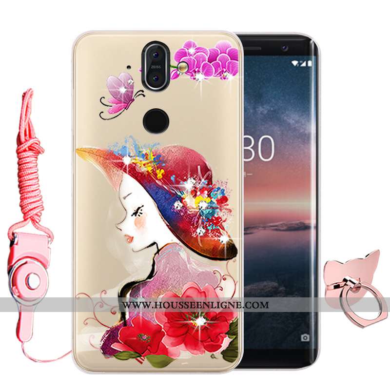 Housse Nokia 8 Sirocco Protection Fluide Doux Membrane Noir Incassable Haute Téléphone Portable