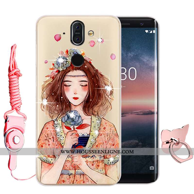 Housse Nokia 8 Sirocco Protection Fluide Doux Membrane Noir Incassable Haute Téléphone Portable