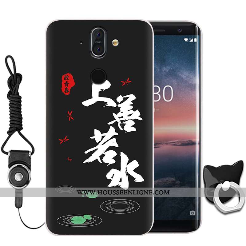 Housse Nokia 8 Sirocco Protection Fluide Doux Membrane Noir Incassable Haute Téléphone Portable