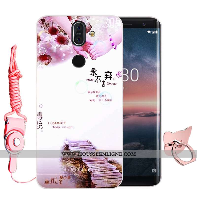 Housse Nokia 8 Sirocco Protection Fluide Doux Membrane Noir Incassable Haute Téléphone Portable