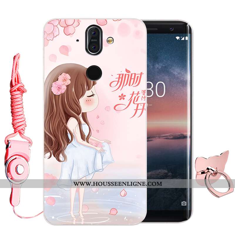 Housse Nokia 8 Sirocco Protection Fluide Doux Membrane Noir Incassable Haute Téléphone Portable