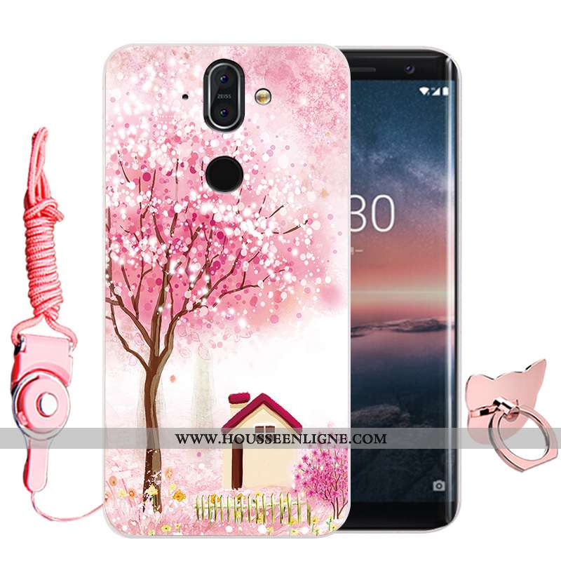 Housse Nokia 8 Sirocco Protection Fluide Doux Membrane Noir Incassable Haute Téléphone Portable