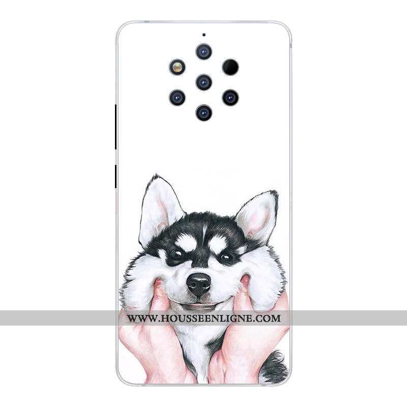 Housse Nokia 9 Pureview Créatif Dessin Animé Étui Incassable Rose Coque Téléphone Portable