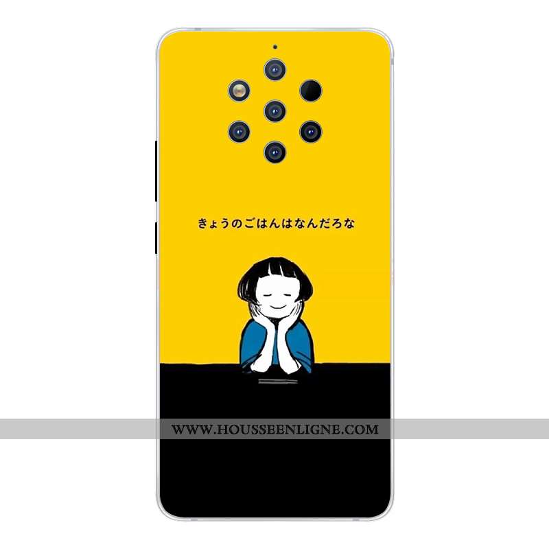 Housse Nokia 9 Pureview Créatif Dessin Animé Étui Incassable Rose Coque Téléphone Portable