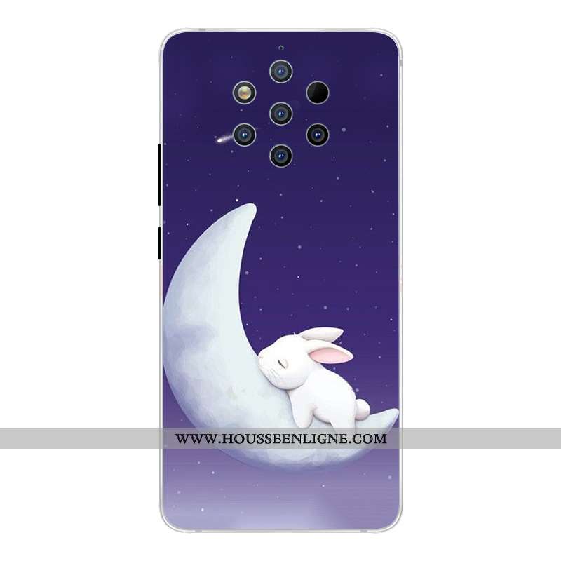 Housse Nokia 9 Pureview Créatif Dessin Animé Étui Incassable Rose Coque Téléphone Portable