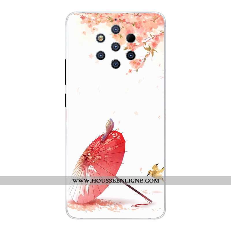 Housse Nokia 9 Pureview Créatif Dessin Animé Étui Incassable Rose Coque Téléphone Portable