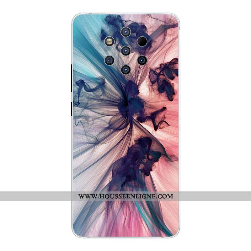 Housse Nokia 9 Pureview Créatif Dessin Animé Étui Incassable Rose Coque Téléphone Portable