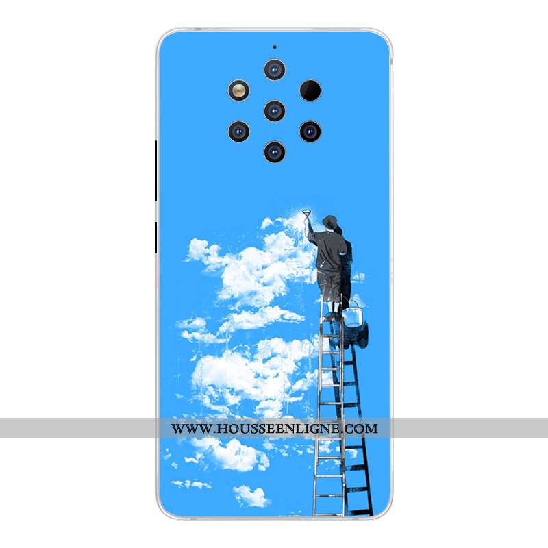 Housse Nokia 9 Pureview Créatif Dessin Animé Étui Incassable Rose Coque Téléphone Portable