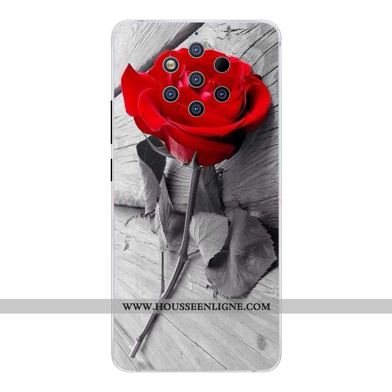 Housse Nokia 9 Pureview Créatif Dessin Animé Étui Incassable Rose Coque Téléphone Portable