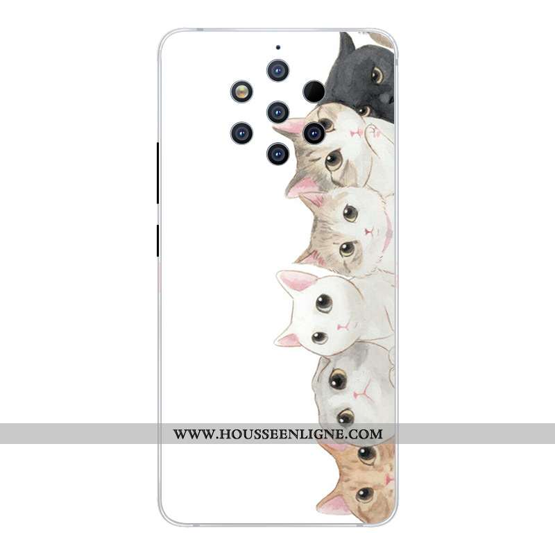 Housse Nokia 9 Pureview Créatif Dessin Animé Étui Incassable Rose Coque Téléphone Portable
