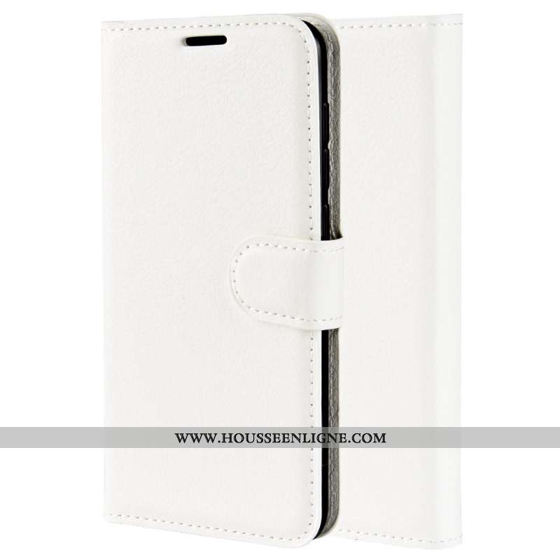 Housse Nokia 9 Pureview Modèle Fleurie Cuir Litchi Téléphone Portable Coque Violet Étui