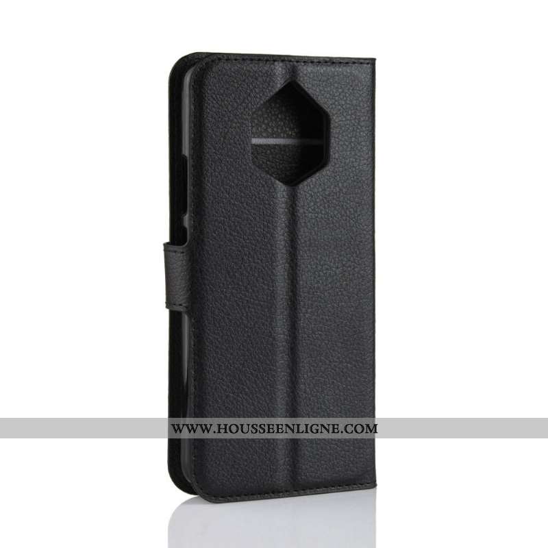 Housse Nokia 9 Pureview Modèle Fleurie Cuir Litchi Téléphone Portable Coque Violet Étui