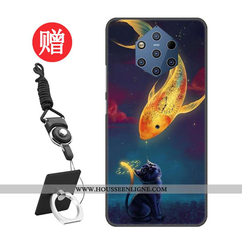 Housse Nokia 9 Pureview Protection Tempérer Gris Pu Modèle Membrane Étui
