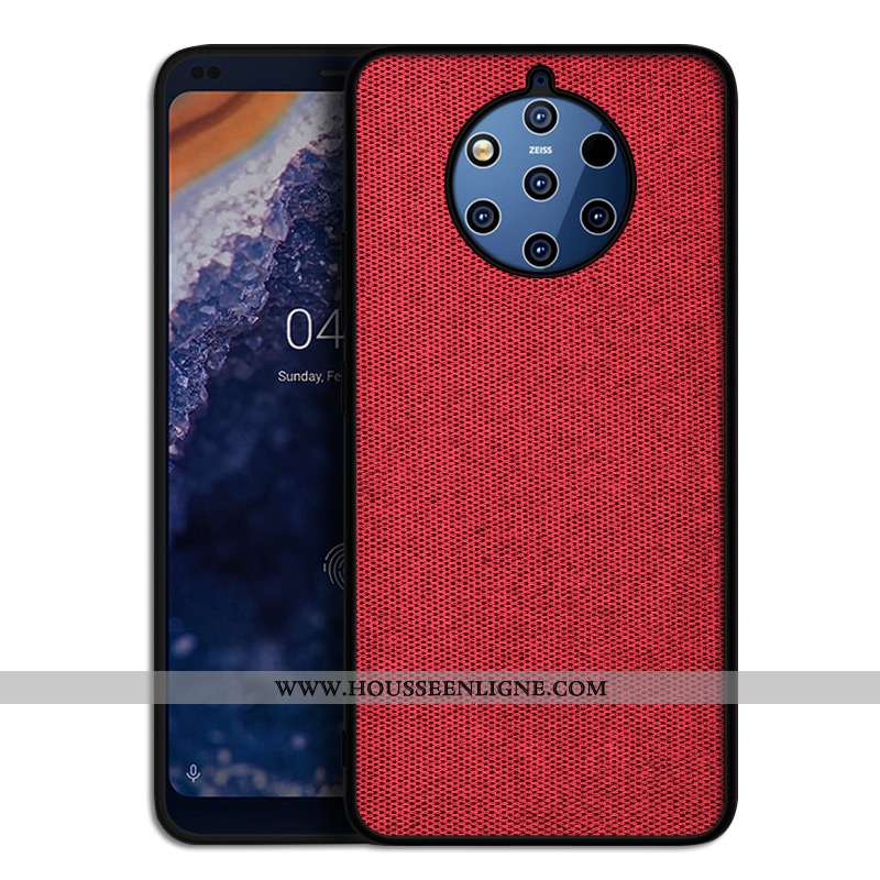Housse Nokia 9 Pureview Silicone Protection Tendance Tout Compris Coque Personnalité Étui Rouge