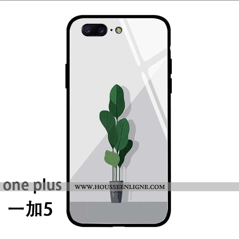 Housse Oneplus 5 Mode Protection Personnalité Téléphone Portable Tout Compris Charmant Simple Blanch