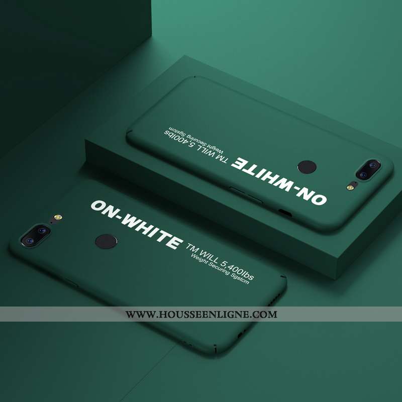 Housse Oneplus 5t Délavé En Daim Personnalité Incassable Tout Compris Légère Net Rouge Étui Verte