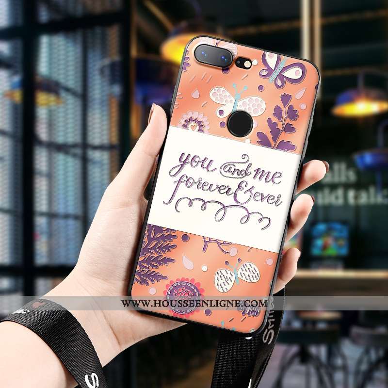 Housse Oneplus 5t Fluide Doux Silicone Rose Créatif Personnalité Art Fleur