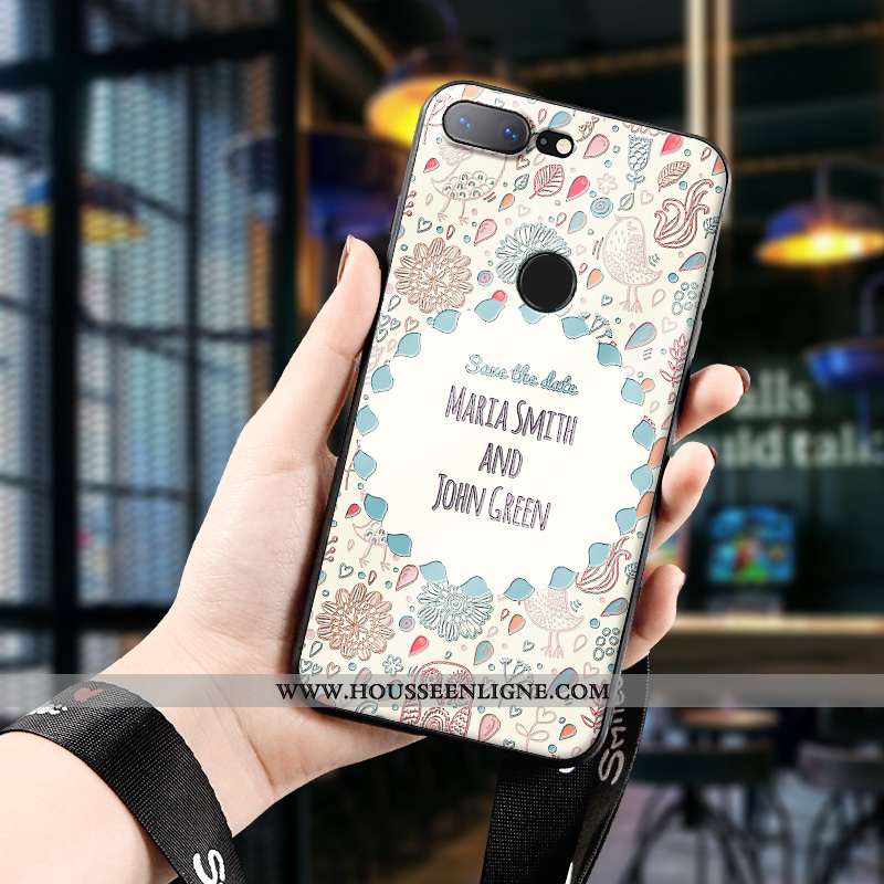 Housse Oneplus 5t Fluide Doux Silicone Rose Créatif Personnalité Art Fleur