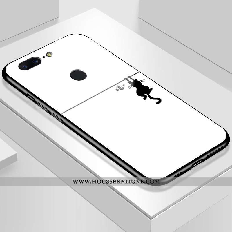 Housse Oneplus 5t Personnalité Protection Refroidissement Miroir Ciel Étoilé Verre Violet