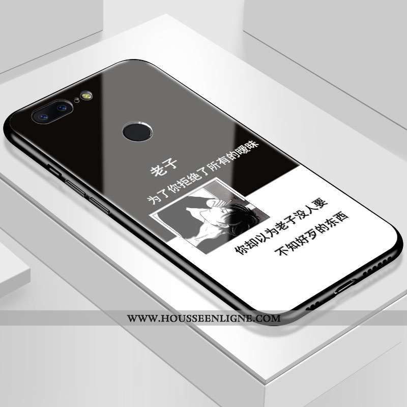 Housse Oneplus 5t Personnalité Protection Refroidissement Miroir Ciel Étoilé Verre Violet
