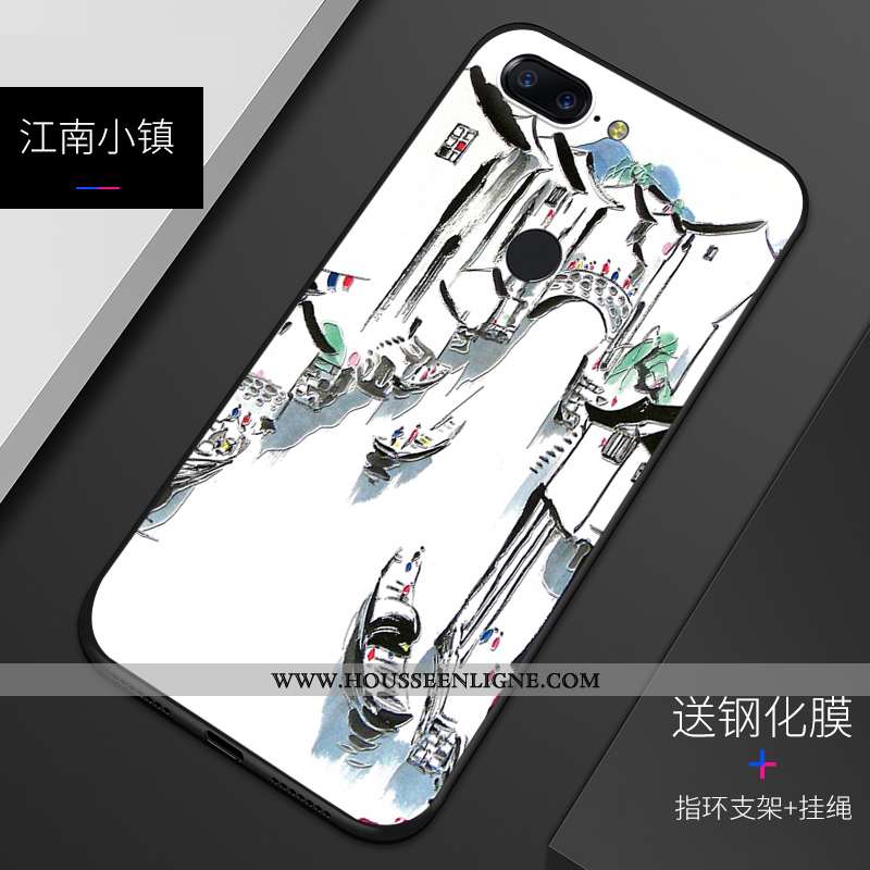 Housse Oneplus 5t Protection Délavé En Daim Téléphone Portable Gaufrage Tout Compris Personnalisé Co