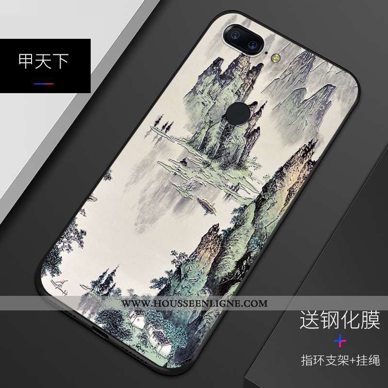 Housse Oneplus 5t Protection Délavé En Daim Téléphone Portable Gaufrage Tout Compris Personnalisé Co