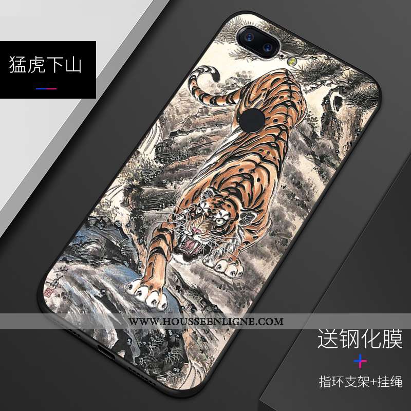 Housse Oneplus 5t Protection Délavé En Daim Téléphone Portable Gaufrage Tout Compris Personnalisé Co