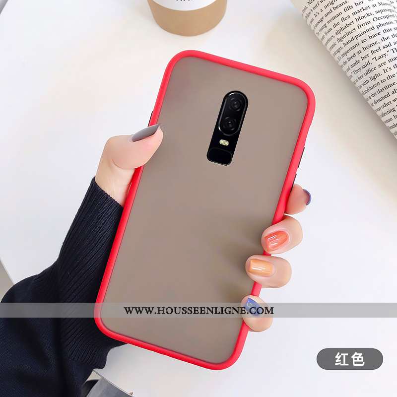 Housse Oneplus 6 Fluide Doux Silicone Délavé En Daim Coque Bleu Incassable Créatif