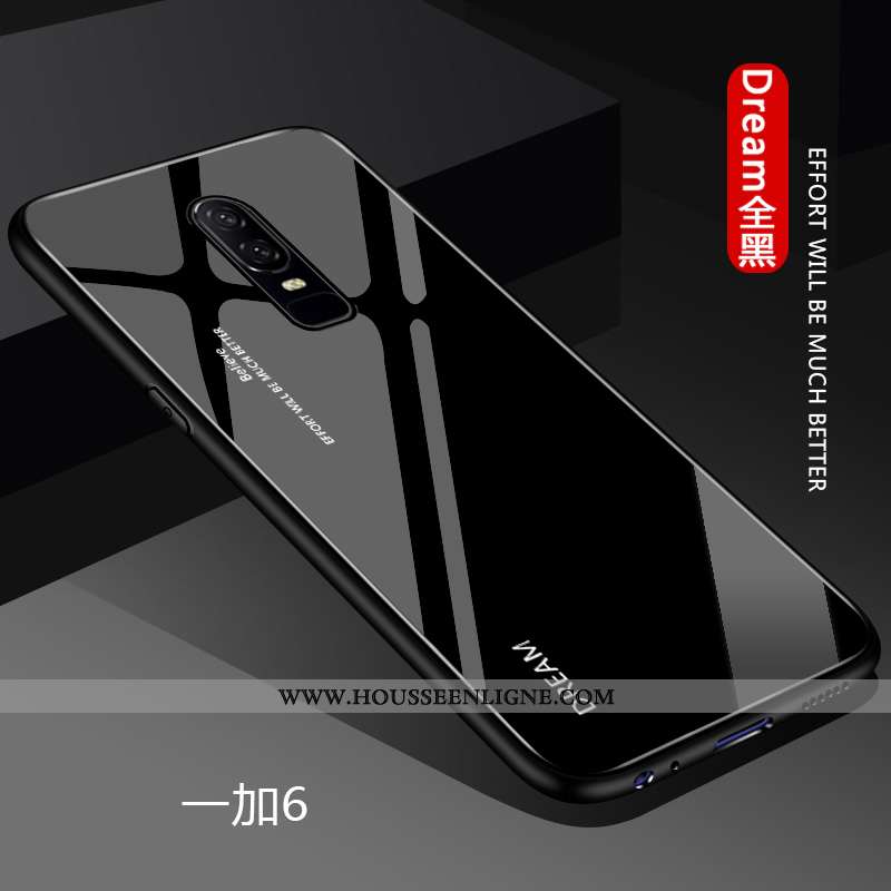 Housse Oneplus 6 Légère Fluide Doux Protection Difficile Tout Compris Dégradé Tendance Blanche