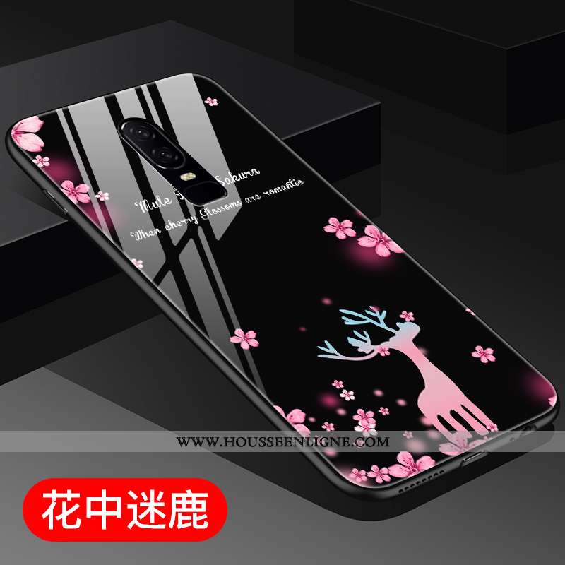 Housse Oneplus 6 Personnalité Créatif Miroir Tout Compris Étui Violet Téléphone Portable