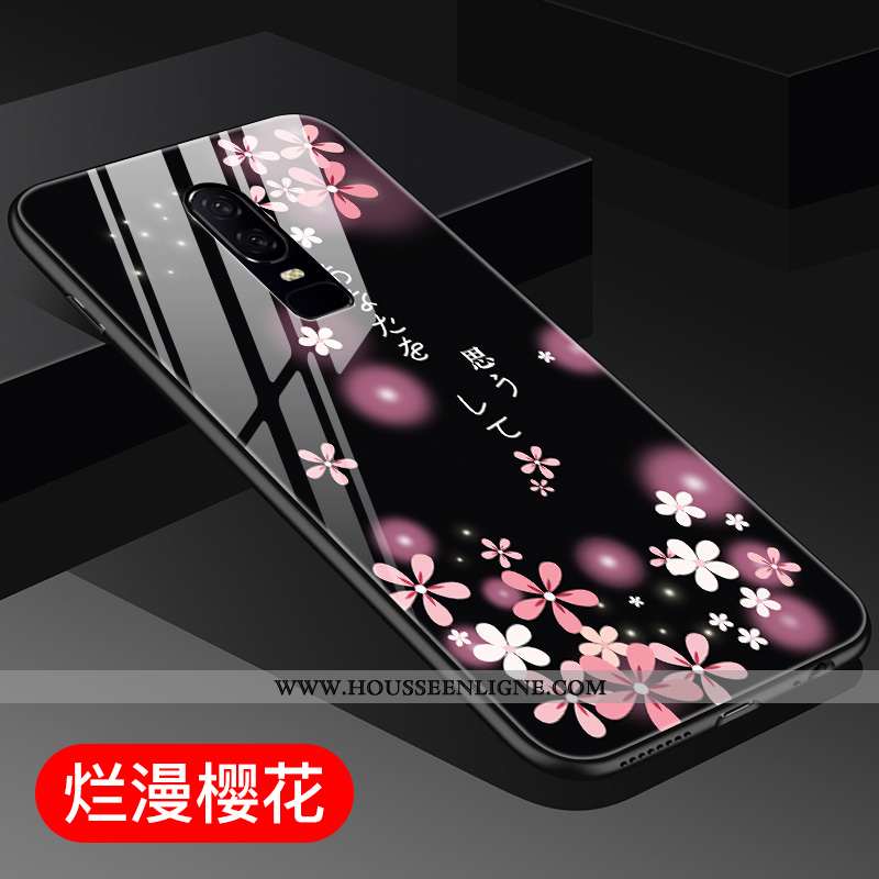 Housse Oneplus 6 Personnalité Créatif Miroir Tout Compris Étui Violet Téléphone Portable