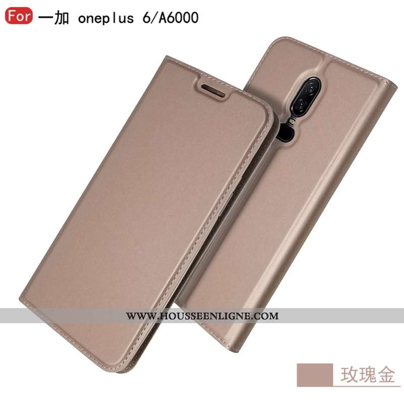 Housse Oneplus 6 Protection Cuir Incassable Étoile Tout Compris Téléphone Portable Bleu Marin Bleu F