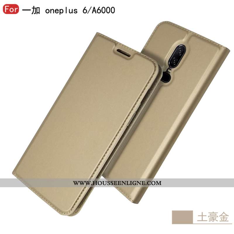 Housse Oneplus 6 Protection Cuir Incassable Étoile Tout Compris Téléphone Portable Bleu Marin Bleu F