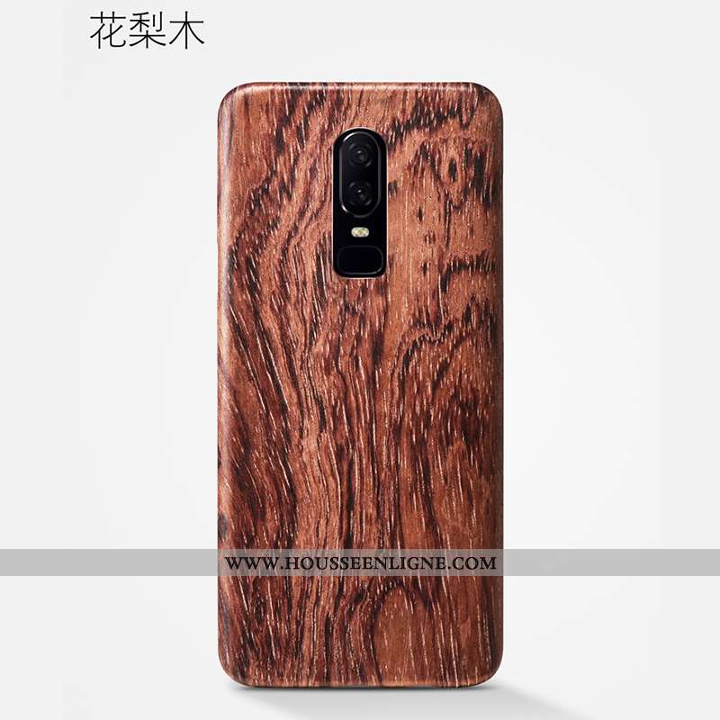 Housse Oneplus 6 Protection Délavé En Daim Kaki Tout Compris Coque Fleur Étui Khaki