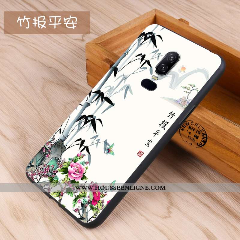 Housse Oneplus 6 Protection Délavé En Daim Personnalité Fluide Doux Étui Tendance Téléphone Portable