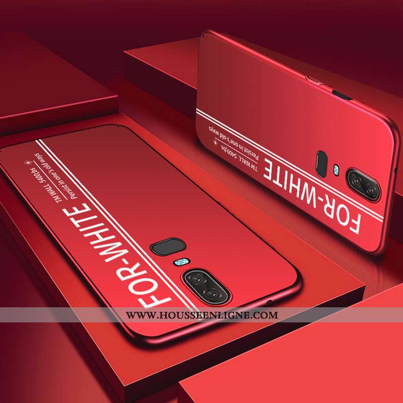 Housse Oneplus 6 Tendance Légère Coque Téléphone Portable Difficile Bleu Personnalité