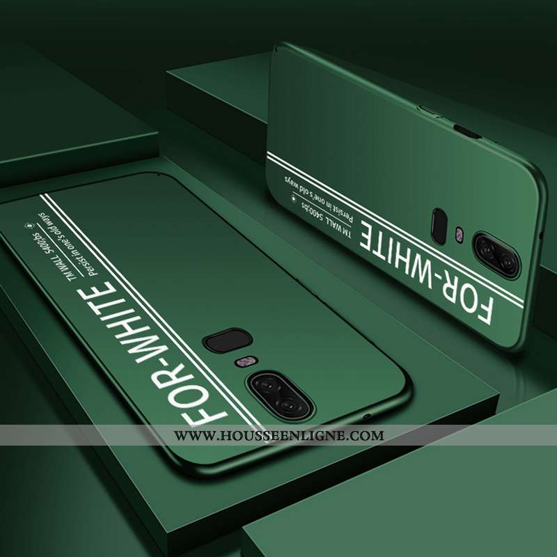 Housse Oneplus 6 Tendance Légère Coque Téléphone Portable Difficile Bleu Personnalité