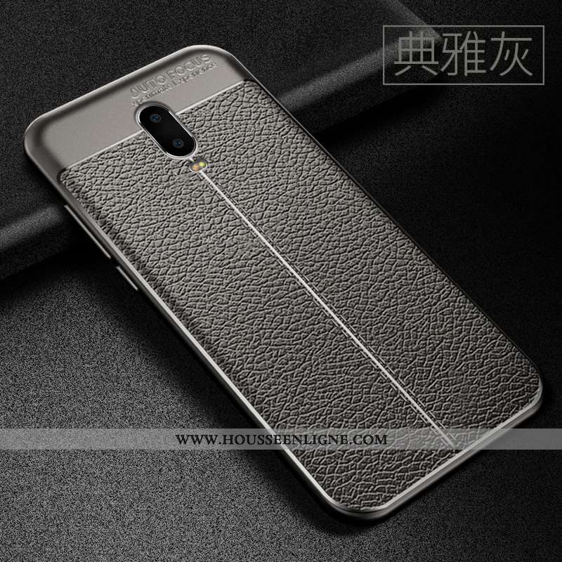 Housse Oneplus 6t Fluide Doux Silicone Protection Délavé En Daim Coque Personnalité Modèle Fleurie N