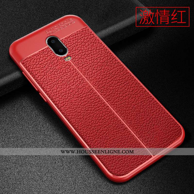 Housse Oneplus 6t Fluide Doux Silicone Protection Délavé En Daim Coque Personnalité Modèle Fleurie N