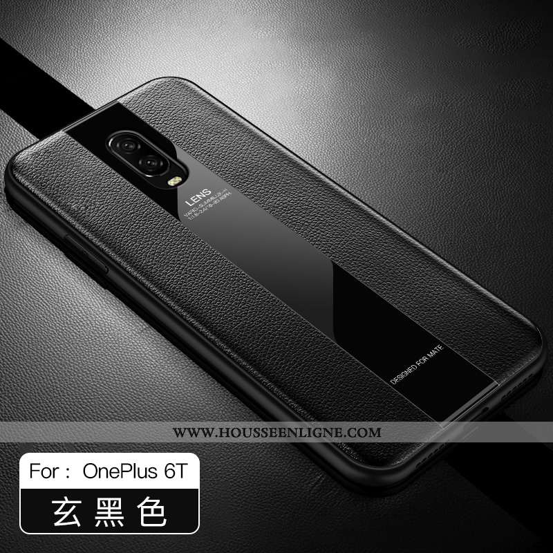 Housse Oneplus 6t Luxe Ultra Incassable Protection Noir Nouveau Coque