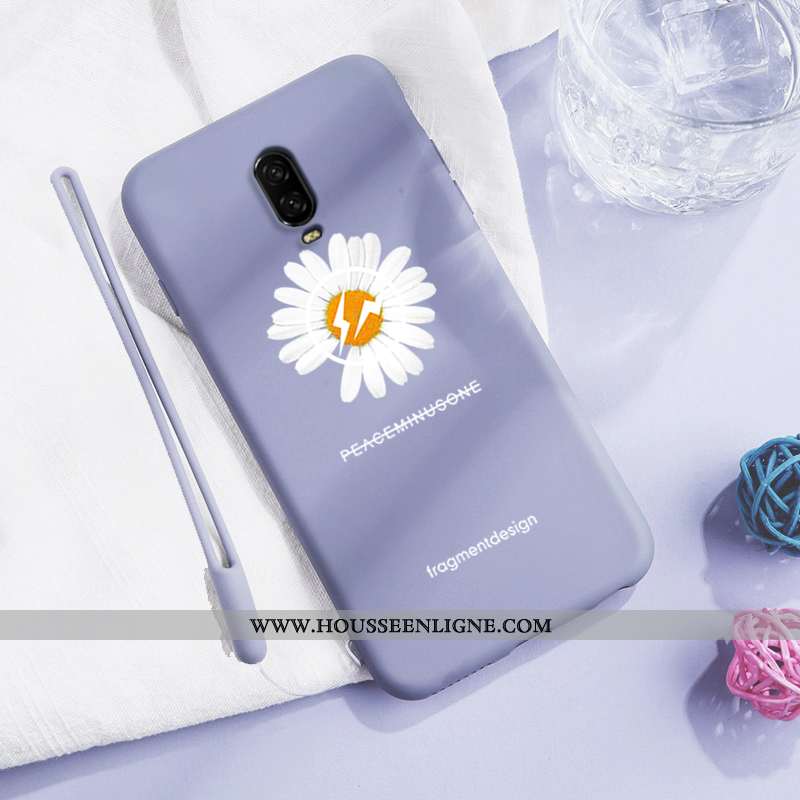 Housse Oneplus 6t Légère Fluide Doux Charmant Personnalité Silicone Vert Téléphone Portable Verte